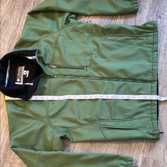 Columbia Sportswear XCO Softshell Jacket Mens Large Green Fleece Lined Outdoor - Picture 9 of 16
